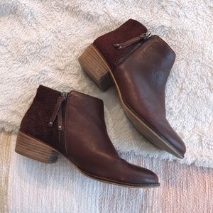 Leath/fur western booties